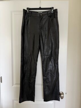 In Bloom Black Faux Leather Jacket